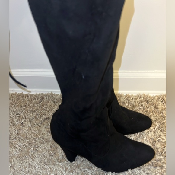 Steve Madden Women’s GORGOUS Over-The-knee Boot Black 9,5M - Picture 3 of 9